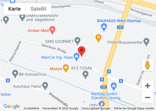 Google Maps Karte, die den Standort von GOURMET zeigt